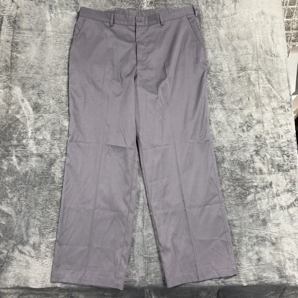 Pebble Beach Performance Golf Pants Mens‎ 38x30 Grey Stretch Trousers 691451